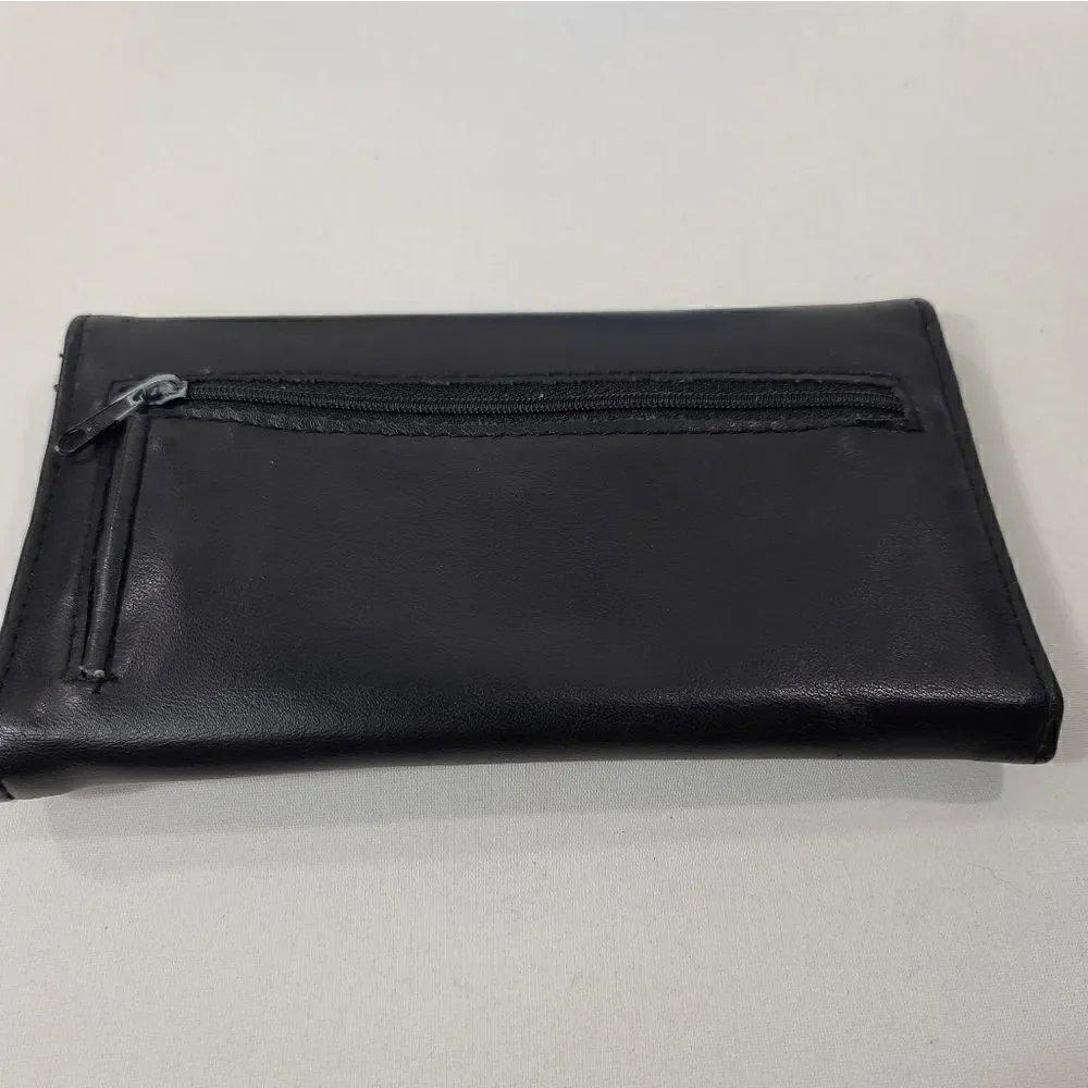 Maggie Lawrence women's black leather wallet